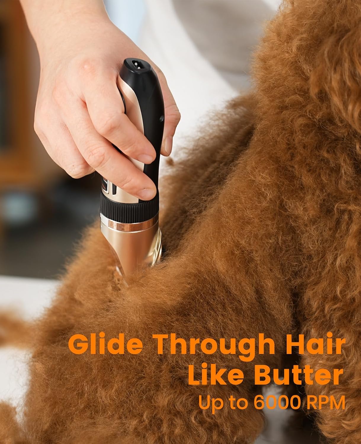 oneisall Dog Clippers and Paw Trimmer Kit 2 in 1 Low Noise Cordless Dog Clippers for Grooming Pet Hair Trimmers for Small and Large Dogs Cats Animals