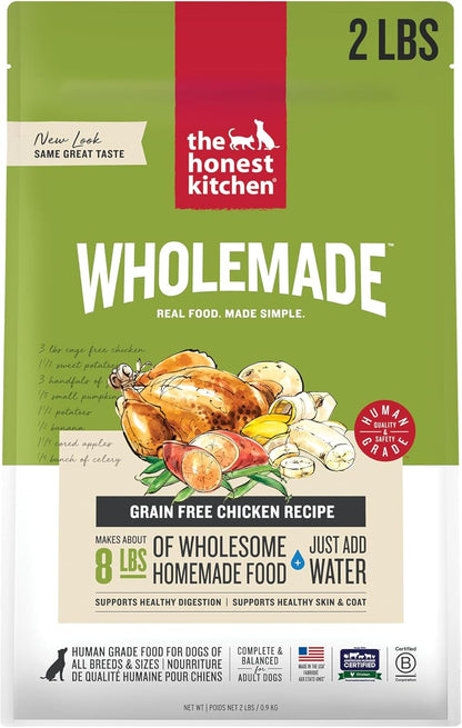 The Honest Kitchen Wholemade™ Dehydrated Grain Free Chicken Dog Food, 2 lb Bag