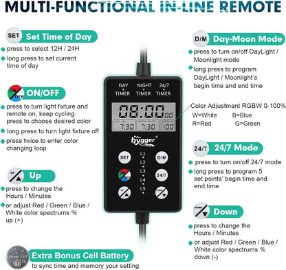 hygger 24-30 Inches Aquarium LED Light