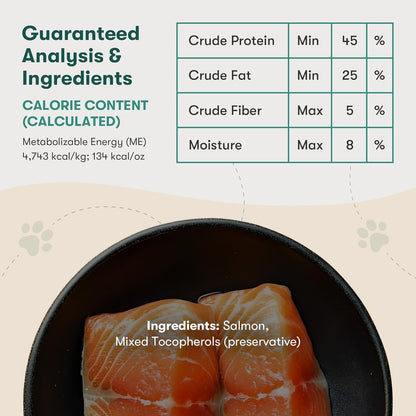 Jinx Premium Dog Food Bundle - 11.5lb Salmon Dry Dog Food & Freeze-Dried Salmon Food Toppers (3oz)