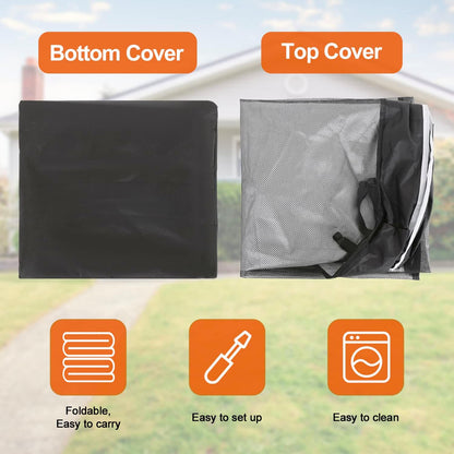 PJYuCien Mesh Top Cover - Fits 8 Panels 24 Inch Width Plastic/Metal Pet Pen Octagonal Dog Playpen (Note: Only Pen Top Cover, NO PLAYPEN)