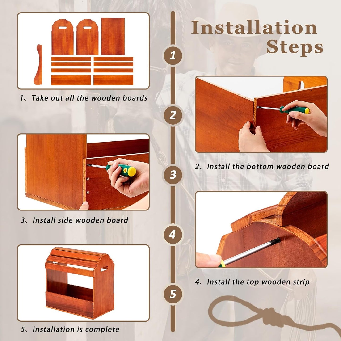 Eccliy Pine Wood Arched Saddle Rack Stand 20" x 12" x 20" Heavy Duty Portable Car Western Saddle Rack with Bottom Shelf Horse Tack Room Supplies Organization Display Saddles(Heightened Semicircle)