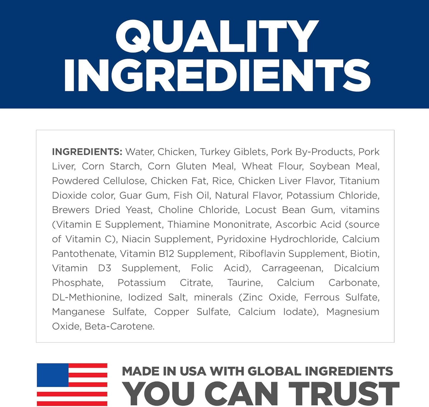 Hill's Science Diet Adult 7+, Senior Adult 7+ Premium Nutrition, Wet Cat Food, Chicken Minced, 2.9 oz Can, Case of 24