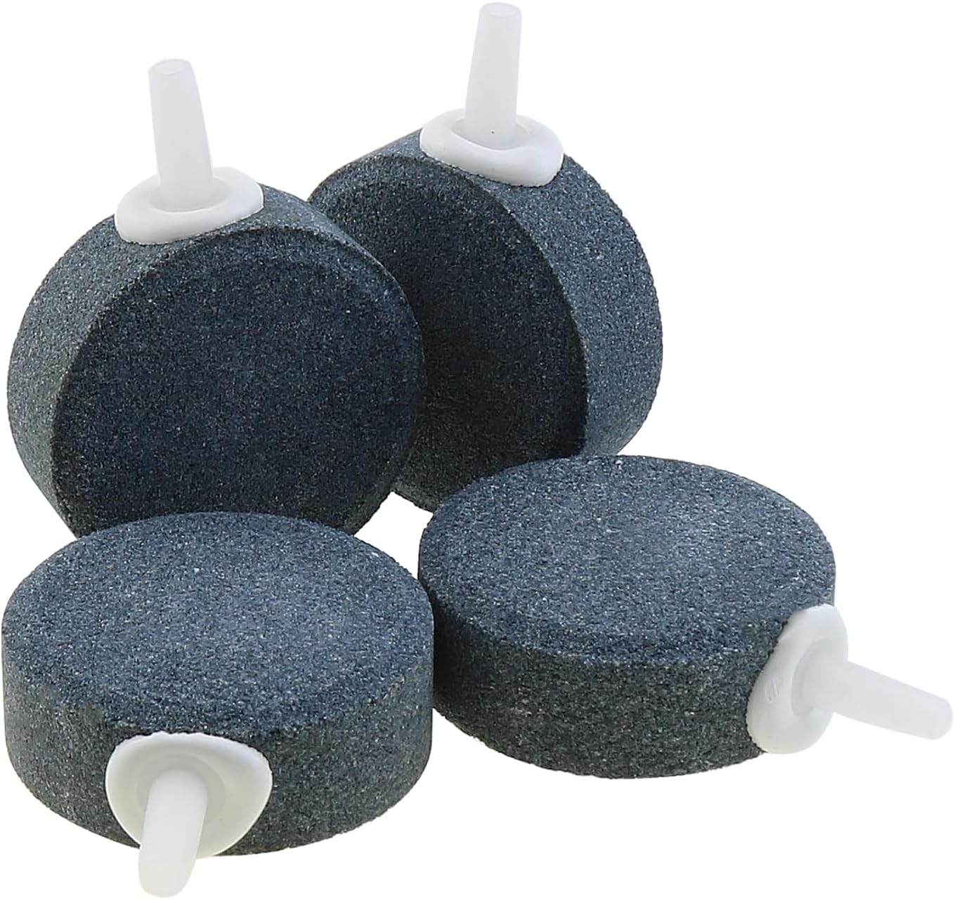Disc Bubble Stone 1.5 Inch, Oxygen Diffuser Airstone, Suitable for Nano Air Pump, Fish Tank, Bucket, Small Pond and DWC Reservoir, 4-Pack
