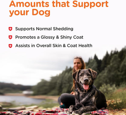 Nutri-Vet Fish Oil Supplement for Dogs,Omega 3,Fish Oil for Dogs,Pet Supplies,Pet Vitamins and Supplements,EPA DHA Formula,Puppy Vitamins,Shed Control,New Puppy Essentials,100 Count (Pack of 2)
