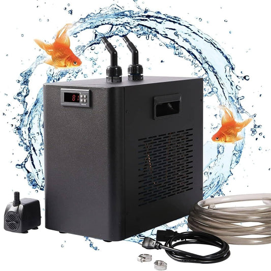 Aquarium Water Chiller,Water Chiller Cooling,Fish Tank Water Cooler Quiet for Saltwater Freshwater Household Aquarium (300L)