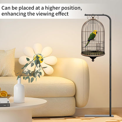 TBTFW 67 Inch High Hanging Bird Cage Stand, Bird Feeder Stand with Base, Suitable for Hanging Various Types of Birdcages(Weight Limit: Within 35 Pounds)