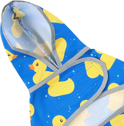 Dog Raincoat Hooded,Waterproof Rain Coat for Dogs with Adjustable Belly Strap,Reflective Strips, Lightweight Slicker Poncho Rain Jacket for Small Medium Large Dogs