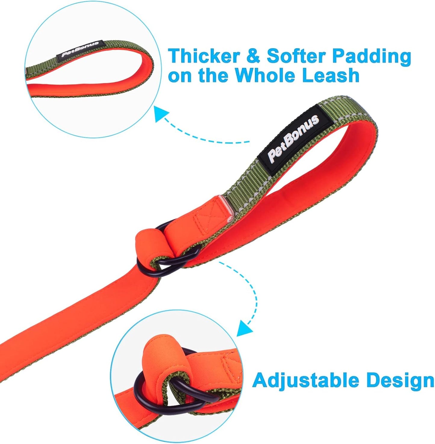 PetBonus Safety Wrist Strap for Retractable Dog Leash and Dog Seat Belt for Car