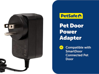 PetSafe SmartDoor Connected Pet Power Adaptor - Reliable Direct Power for Increased Safety & Continuous Functionality - Lightweight & Durable Battery Alternative for Multi-Pet Households
