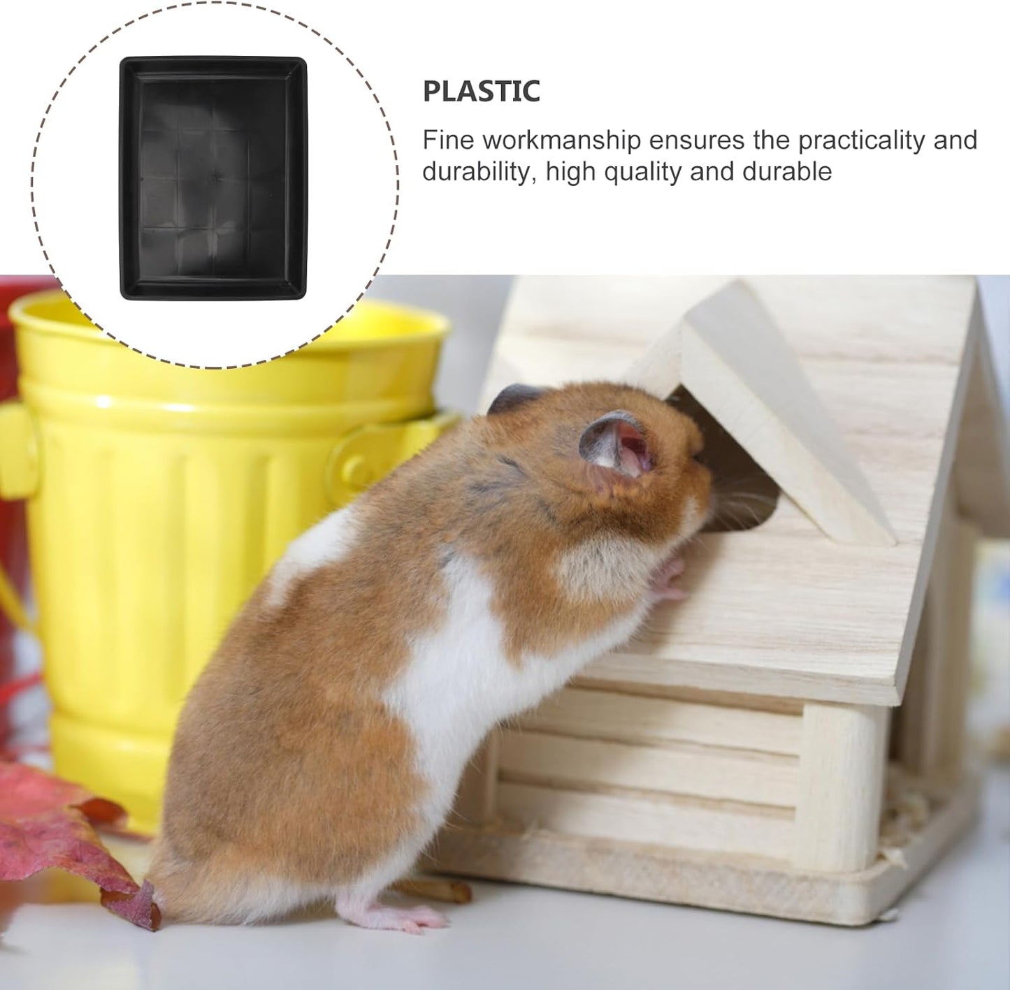 Garneck Dog Crate Replacement Tray 13.38X10.23 Inch Plastic Pet Cage Liner Pan for Dogs Rabbits Cats Small Animals