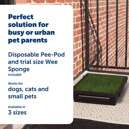 PetSafe Pet Loo Portable Dog Potty - Pet Toilet Alternative for Puppy Pads - Small - Perfect for House Training - Easy-to-Clean Grass Mat