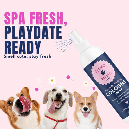 Naturally-Derived Dog Cologne Spray, Long-Lasting Deodorizing Odor Control, Freshens Coat Between Baths, No Parabens or Alcohol, Safe For Sensitive Skin, Made In USA, 16 fl oz