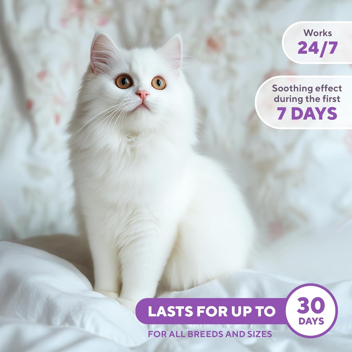 Calming Pheromone Spray & Scratch Repellent for Cats - Reduces Scratching Furniture, Pee - During Travel, Fireworks, Thunder, Vet Zone - Helps with Stress, Fighting, Hiding (1 pack 1.7 oz)