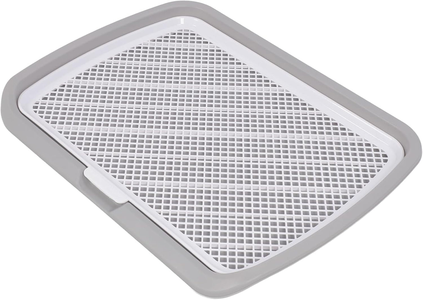 Acouto Puppy Potty Training Tray Dog Pee Pad Holder - Puppy Potty Training Tray Detachable Washable Mesh Dog Pee Pad Holder Small Breed - Indoor Litter - Pet (Gray)