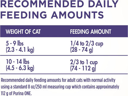 Purina ONE Natural Cat Food for Hairball Control, +PLUS Hairball Formula - 7 lb. Bag