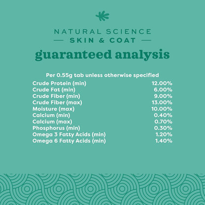 Oxbow Natural Science Skin & Coat Support, Supplement for Rabbit & Guinea Pig, Made with Oxbow Timothy Hay, Includes Palm Oil & Omega 3 & 6 Fatty Acids, Made in USA, 4.2 oz Bag
