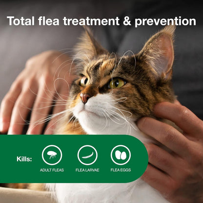 Bundle of Advantage II Vet-Recommended Flea Treatment & Prevention | Cats Over 9 lbs. + Advantage Yard & Premise Spray 32 oz.