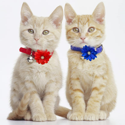 Collar Flowers with Pearl, 20 Pcs Dog Collar Bow Ties Multi-Color Dog Charms Flower for Cat Puppy Grooming Accessories(Small)