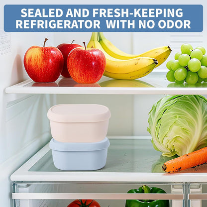 SLSON Canned Cat Food Storage Container for 3oz Cat Cans, 2Pack Silicone Airtight Can Cover Pet Food Sealer Reusable Sealing Box for 2.56''/65mm Can Keep Food Fresh