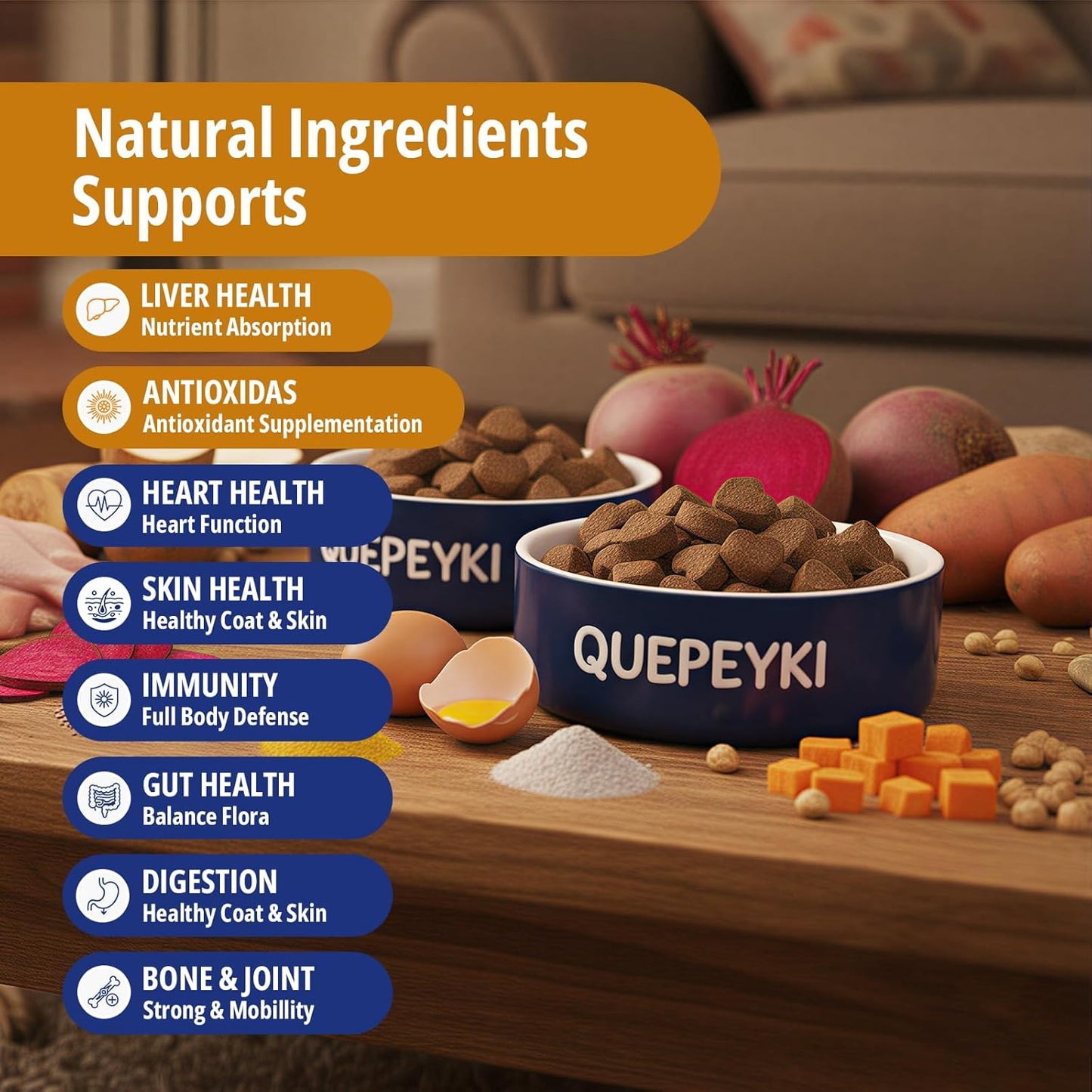 Dog Multivitamin Chewable Dog Vitamins and Supplements with MSM & Glucosamine, Omegas 3 for Gut Health Joint Support Skin & Coat Heart Health Digestion Immune System - Chicken Flavored, 90 Ct