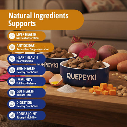 Dog Multivitamin Chewable Dog Vitamins and Supplements with MSM & Glucosamine, Omegas 3 for Gut Health Joint Support Skin & Coat Heart Health Digestion Immune System - Chicken Flavored, 90 Ct