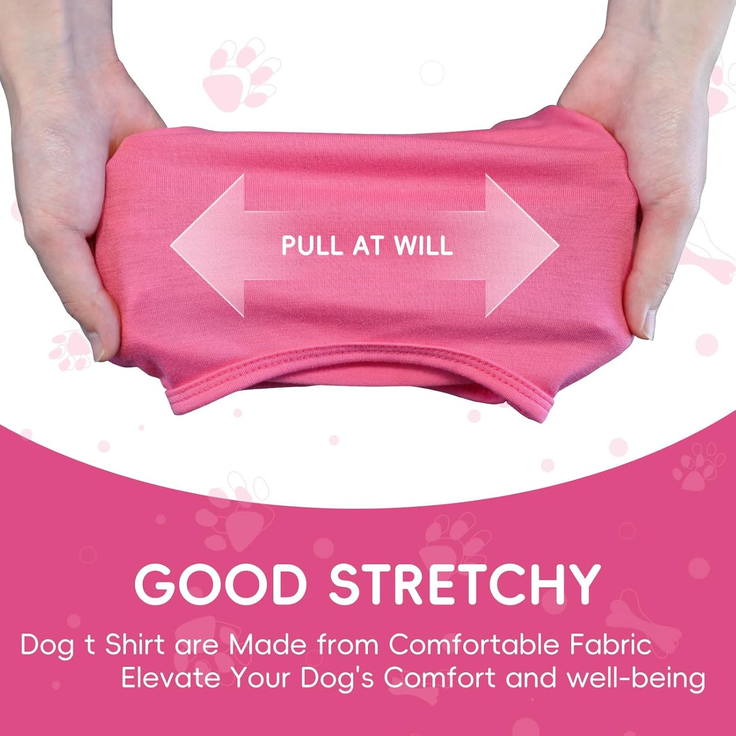 Dog Shirt for Small Dogs Pink Size S and Washable Reusbale Dog Pee Pads 18x24 in