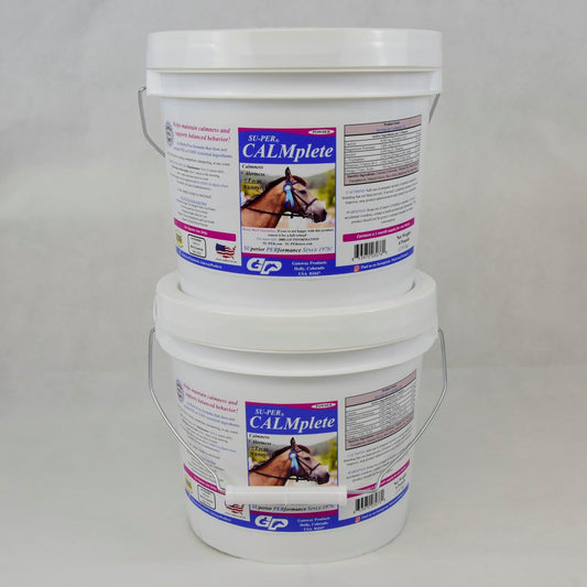 SU-PER CALMplete Calming Horse Supplement - Maintain Calmness & Balanced Behavior - Thiamine, Tryptophan & Magnesium - 4 Pounds, (2 Pack)