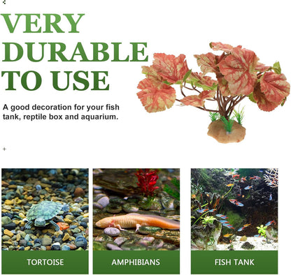 Reptile Tank Plants Decor Artificial Climbing Vines Simulation Plant Ornament for Terrarium Habitat Greenery for Lizards and Amphibians