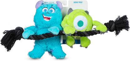 Disney for Pets Pixar’s Monsters, Inc. Rope Pet Toy, 12in Pixar Dog Toys | Rope Tug Toy for Dogs Inspired by Mike and Sulley from Pixar’s Monsters, Inc.