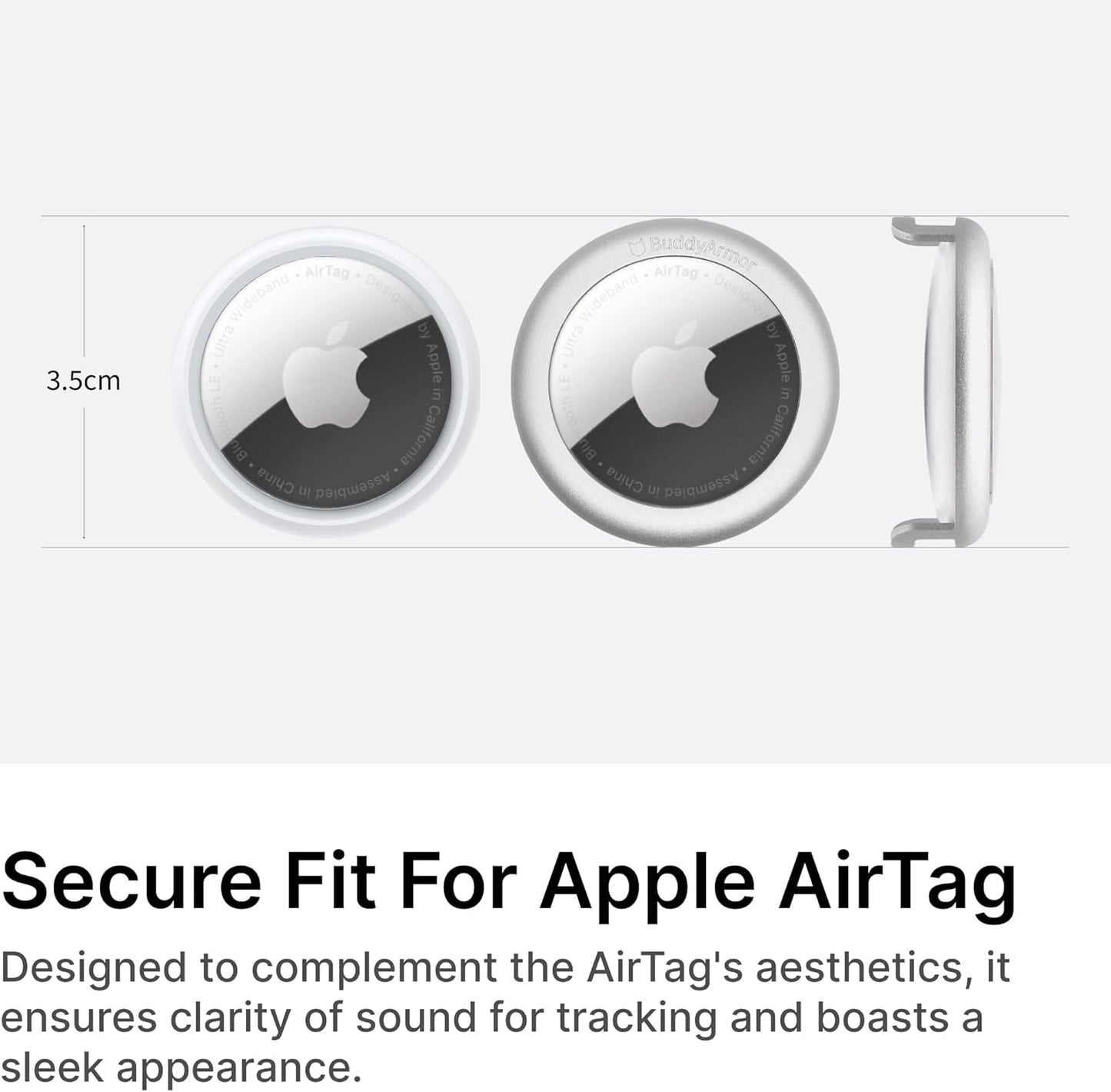 Cat Airtag Collar, US IDA Gold Award Cat Safety Collar Non Breakaway Elastic Airtag Collar Lightweight Airtag Holder Anodized Aluminium Case for Kitten Small to Large Cats,S(Gold Champagne)