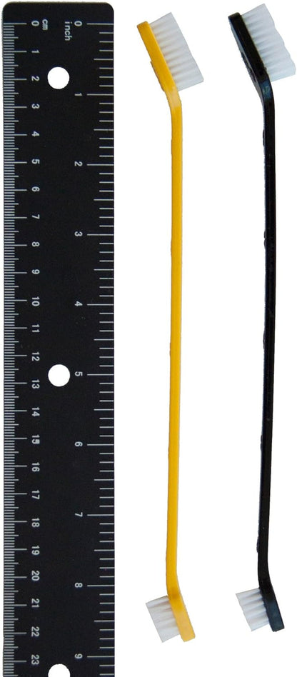 Pet Republique Dog Toothbrush Set of 6 – Dual Headed Dental Hygiene Brushes for Small to Large Dogs, Cats, and Most Pets