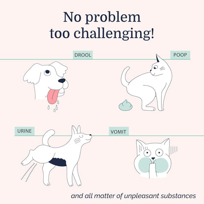 Hepper Advanced Bio-Enzyme Pet Stain & Odor Eliminator Spray - Smell, Stain & Urine Remover for Cats, Dogs & Other Animals - 32oz Spray Safe for the Home - Neutral