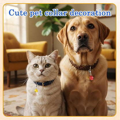 10PCS Extra Loud Cat & Dog Bells, Small Pet Collar Bell Made of Sturdy Metal, Bells for Dog Training to Go Outside, Pet Tracker, Color Pets Bell Gifts Doggy Cat Collar Charms (10 Color)