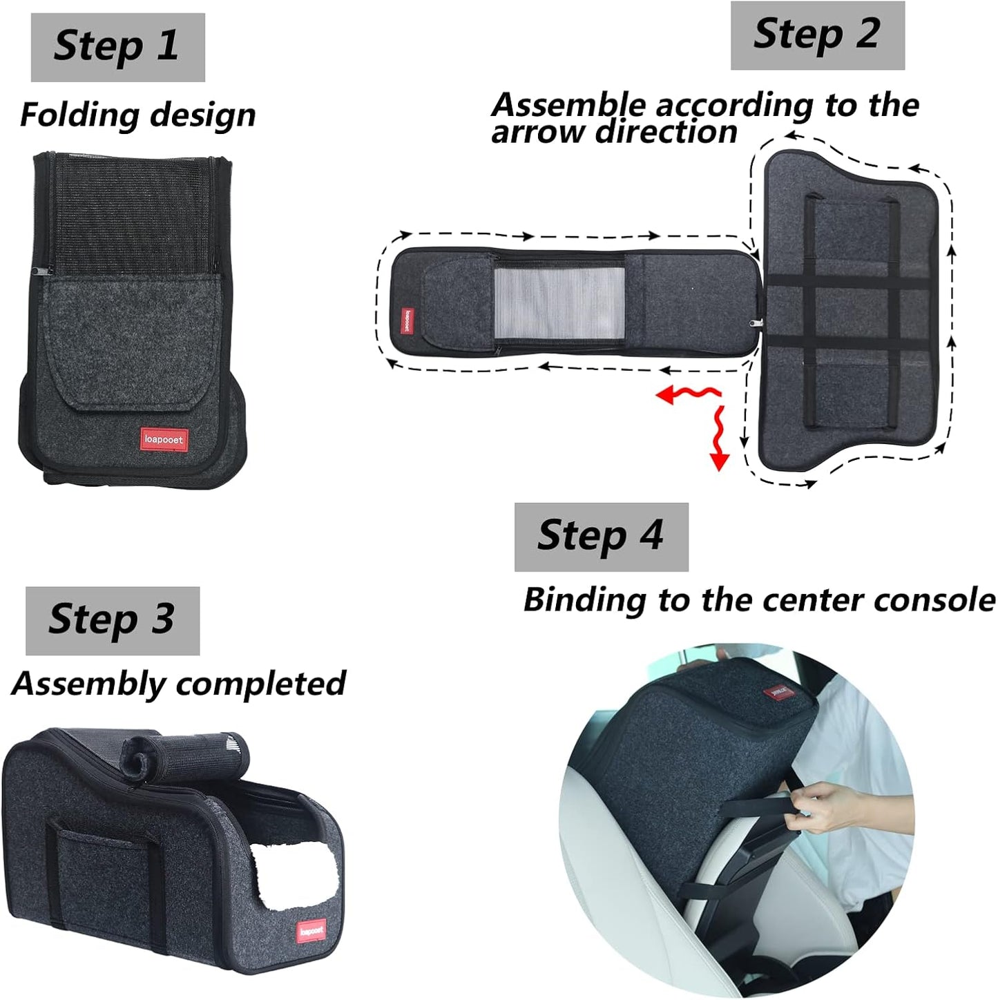 Center Console Dog Car Seat,Console Dog Car Seats for Small Dogs Pet & Cat