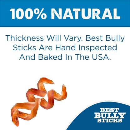 Best Bully Sticks Curly Beef Collagen Sticks - 5 Inch 10 Count (Pack of 1) - Natural, USA Baked and Packed, Easily Digestible, Limited Ingredient, Rawhide Alternative