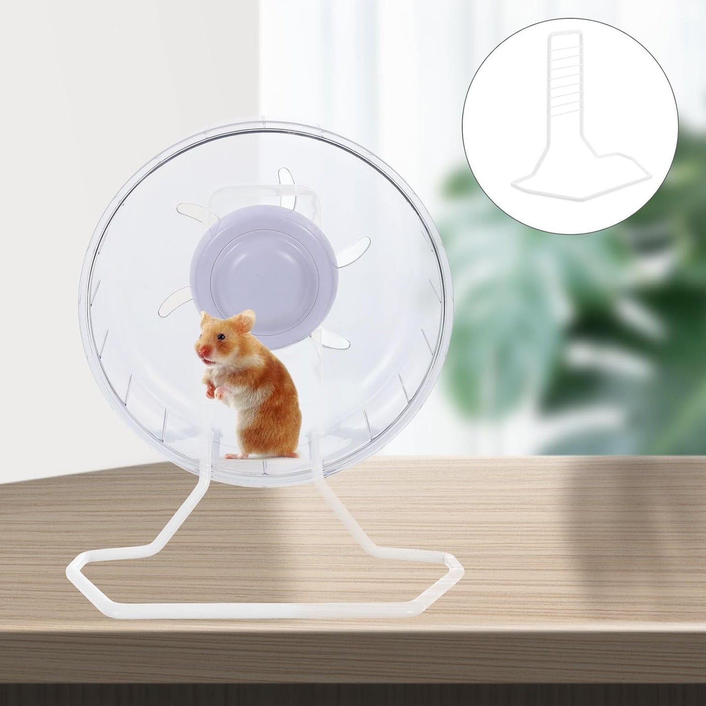 Hamster Running Wheel Bracket Iron Stand Small Pet Wheel Holder for Hamsters and Small Animals