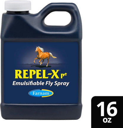 Farnam Repel-X pe Concentrated Fly Spray for Horses, Just Add Water 16 Ounces