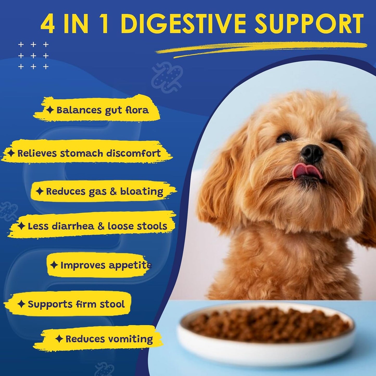 Probiotics & Salmon Fish Oil for Dogs Skin and Coat & Digestive Health
