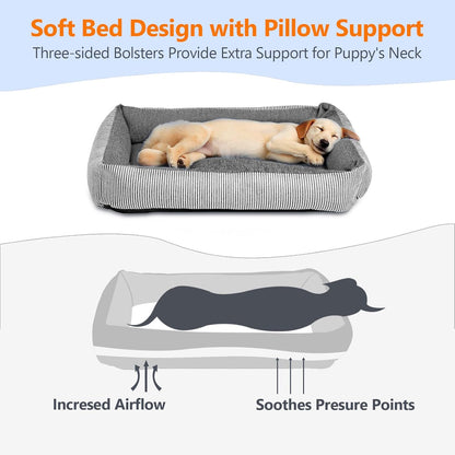 Dog Car Seats for Small Dogs, Detachable Soft Cotton Cushion, Comfort Pet Travel Dog Bed, Puppy Car Seat with Adjustable Secure Straps, Under 25lbs, Black