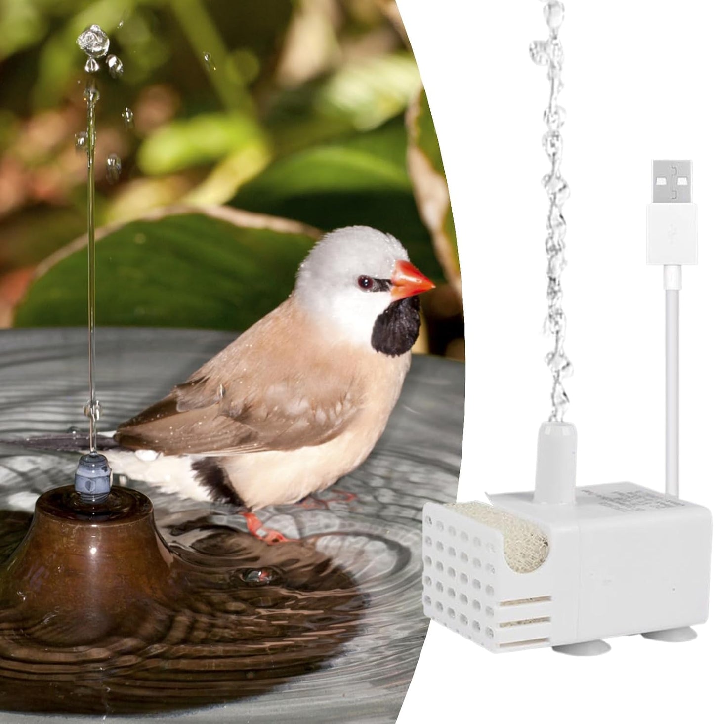 Pet Water Fountain Pump | Energy-Efficient Mini Aquarium Pump - Mini Water Circulation System Suitable for Fish Tanks, Aquariums, Rock Fountains