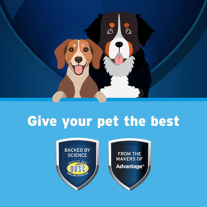 Bundle of K9 Advantix II Medium Dog Vet-Recommended Flea, Tick & Mosquito Treatment & Prevention | Dogs 11-20 lbs. | 6-Mo Supply + Pet Protect Omega 3 Supplement for M/L Dogs | 60 Capsules