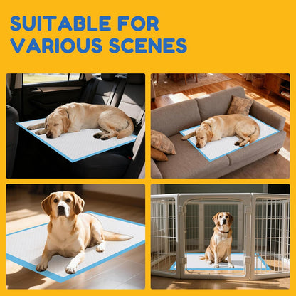 60 Count-30" x 36" XXL Puppy Pads, Extra Large Pee Pads for Dogs, Super Absorbent Disposable Dog Training Pads, Quick Drying, Leak-Proof, Ultra Thick Potty Pads for Dogs, Puppies, Doggie, Cats
