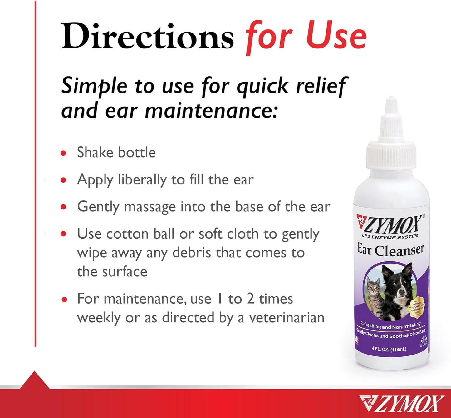 Pet King Brands ZYMOX Ear Solution with 0.5% Hydrocortisone and Ear Cleanser Bundle