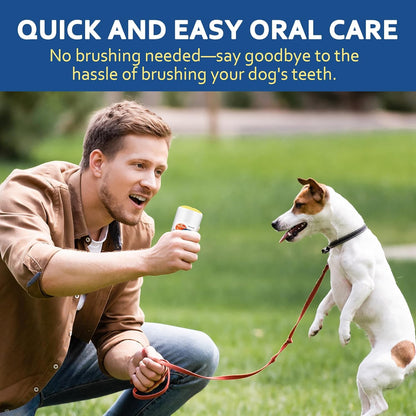 Dental Gels for Dogs, Turn & Taste Dog Toothpaste, Dog Dental Care, Continually Freshens Breath for 24 Hours, Delicious Flavors Like Chicken, No Brush Toothpaste for Dogs