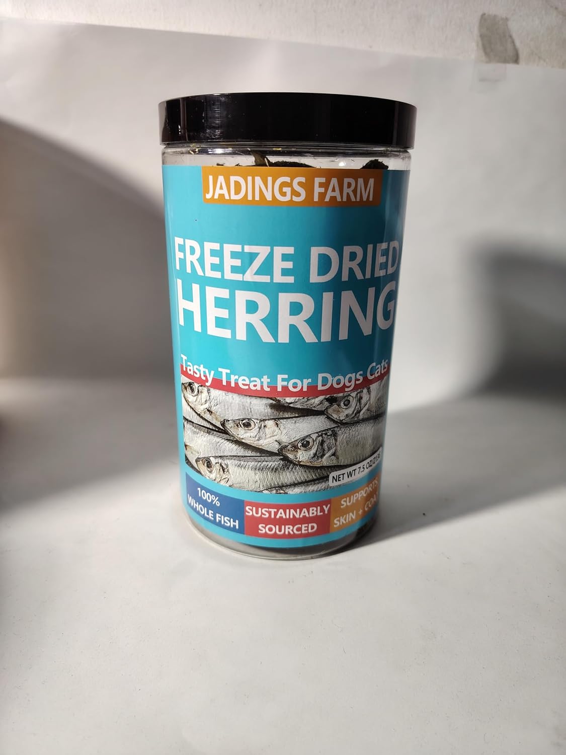 Herrings - 7.5 oz Freeze Dried Herrings for Cats & Dogs - 100% Natural Premium Cat & Dog Treat (7.5 OZ)