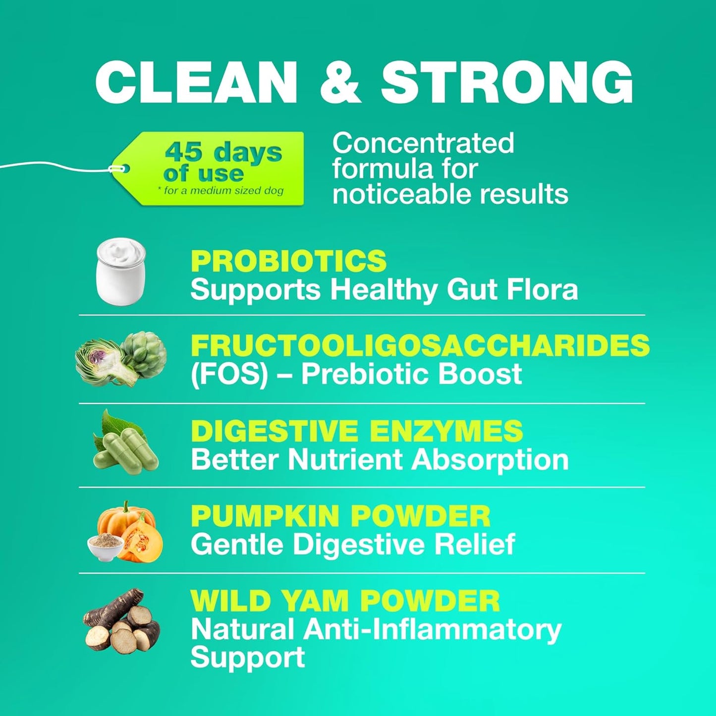 Probiotics for Dogs Gut Health, Digestion, Immunity, Yeast Balance, Itchy Skin, Allergies Support - Dog Probiotic Chews with Digestive Enzymes for Gut Flora- Soft Treats with Pumpkin and Yeast Powder