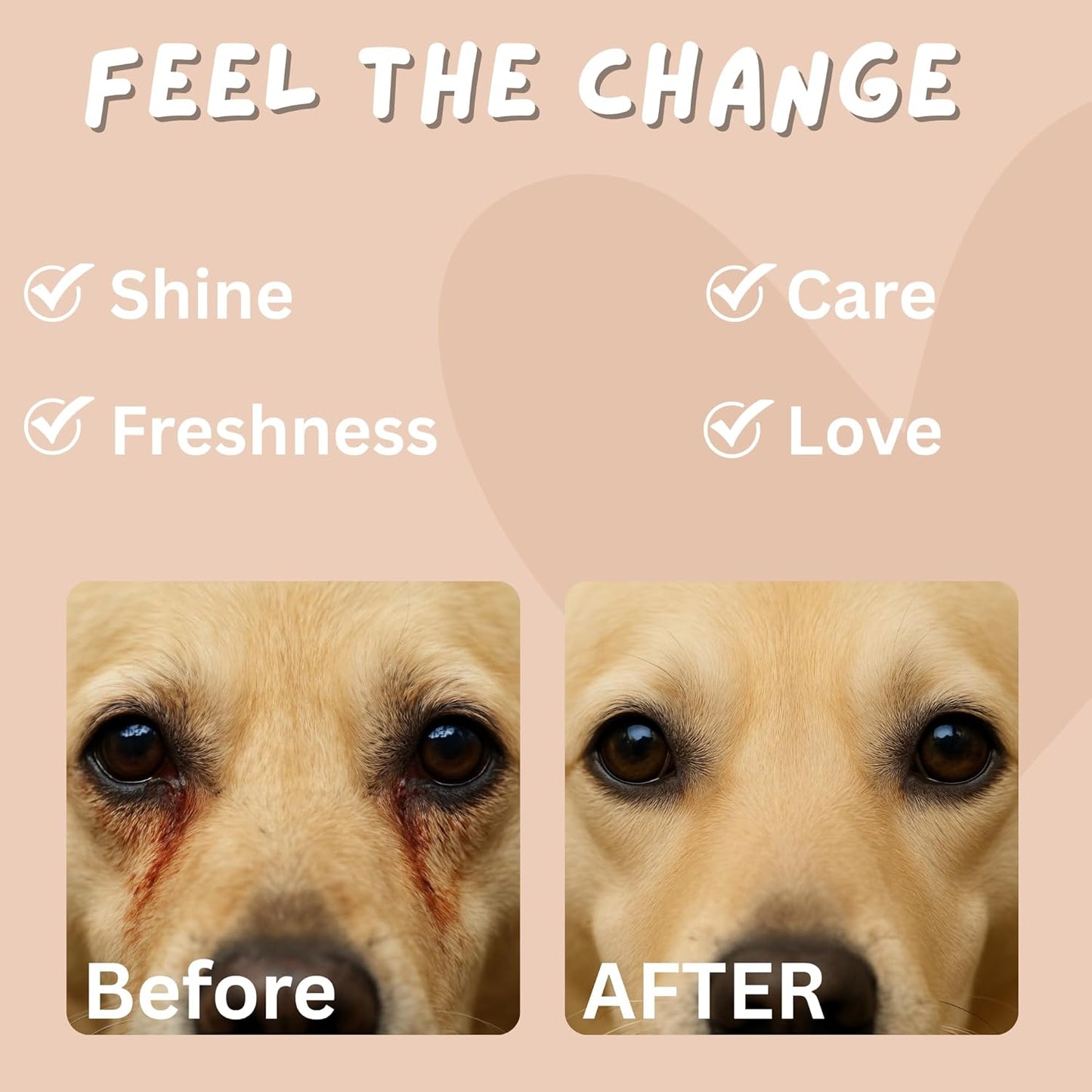 100 Wipes - Pet Eye Wipes - Tear Stain Remover for Dogs & Cats, Puppy Essentials for Pet Parents - Gently Cleans Eyes & Reduces Tear Stains for a Fresh Look, Empathetic Care