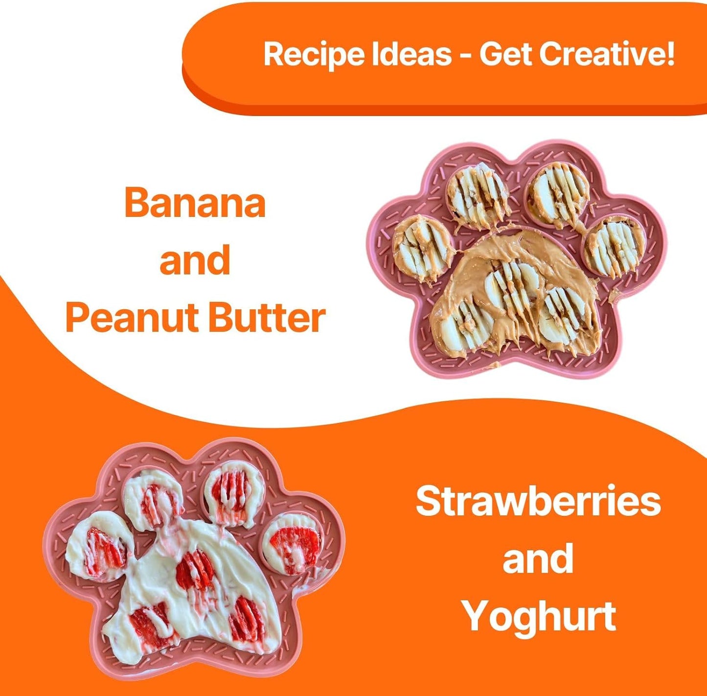 Lick Mat for Dogs & Cats 3 Pack, DOOGUES Slow Feeder Mat for Anxiety Relief, Non-Slip Suction Cups, Spread with Peanut Butter, Yoghurt or Treats, Suitable for Small and Medium Pets (Pink Green Beige)