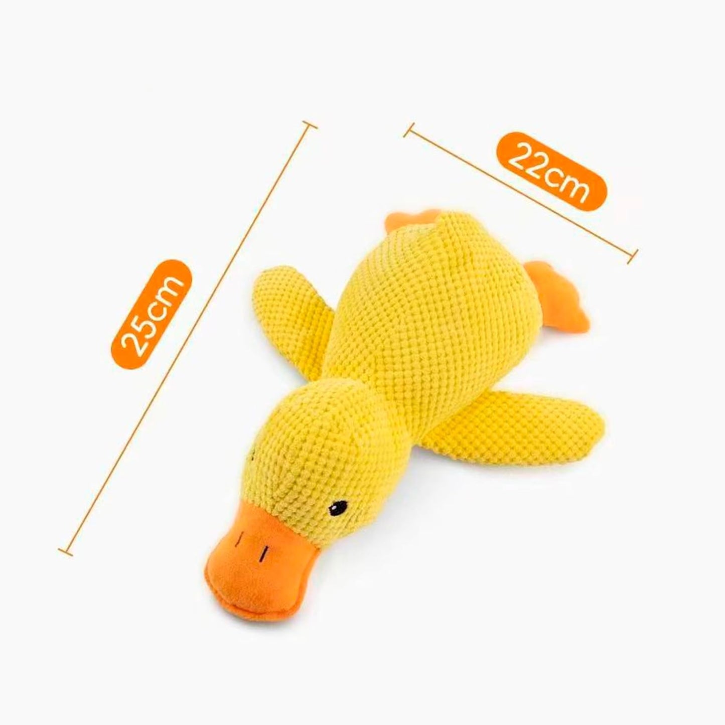 Quack Pack Trio: 3 Adorable Duck Toys Bundle, New Calming Duck Dog and Cat Toy, Emotional Support, Yellow, Plush, Interactive for Boredom, Dog and Cat Companion.